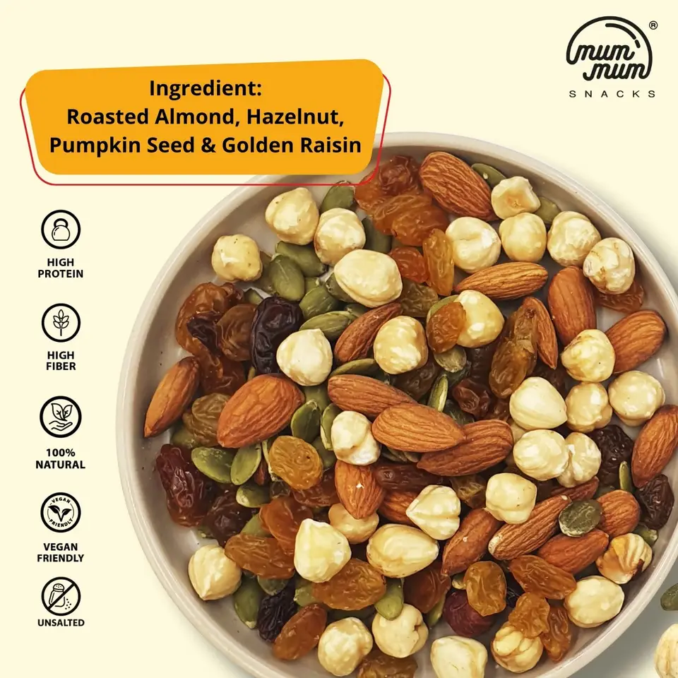 Vital Trail Mix (Formerly Known as Cholesterol Balance Mix) - Almond, Hazelnut, Pumpkin Seed & Golden Raisin — photo 2
