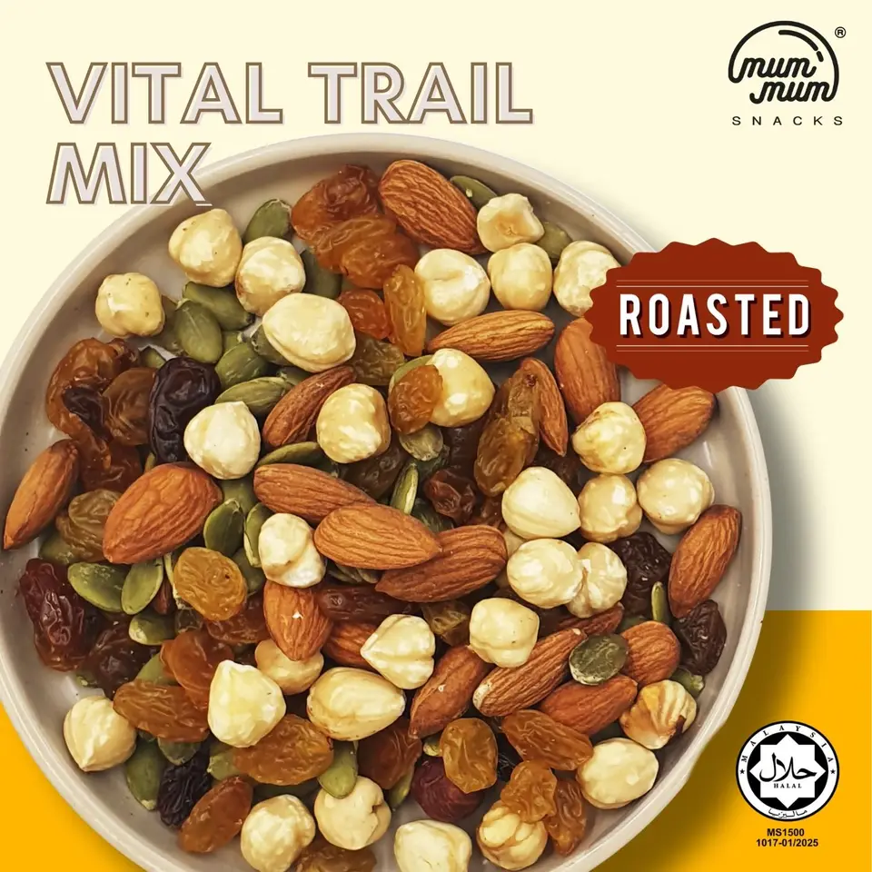 Vital Trail Mix (Formerly Known as Cholesterol Balance Mix) - Almond, Hazelnut, Pumpkin Seed & Golden Raisin
